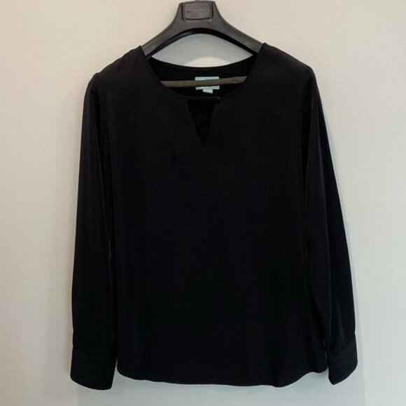 Liz Lange Black Long Sleeve Blouse Size XL - Picture 4 of 13
